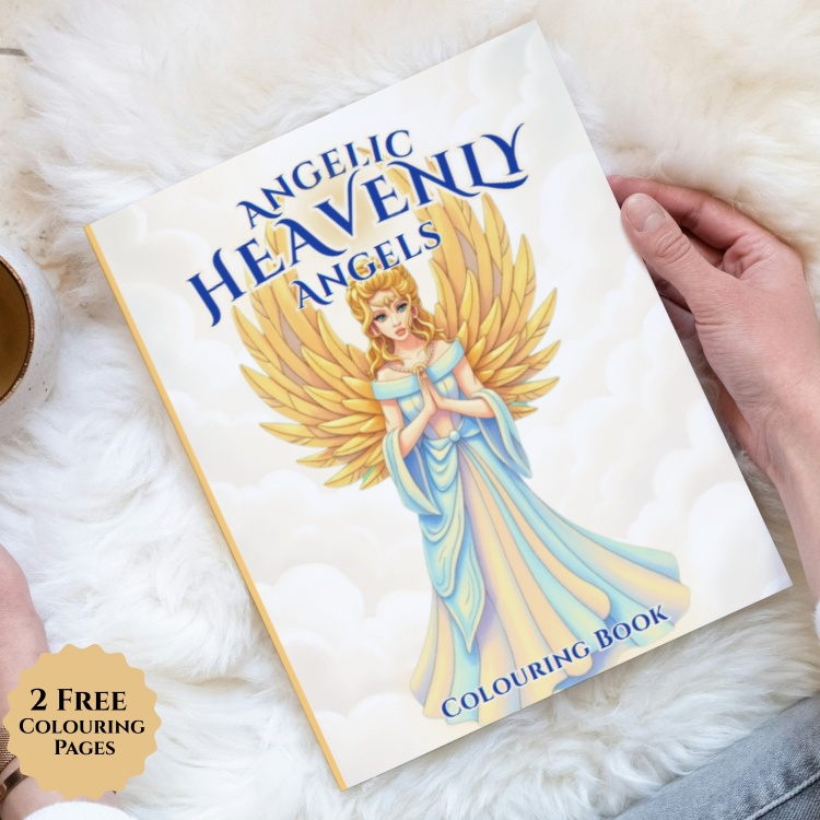 Angelic Heavenly Angels Colouring Book