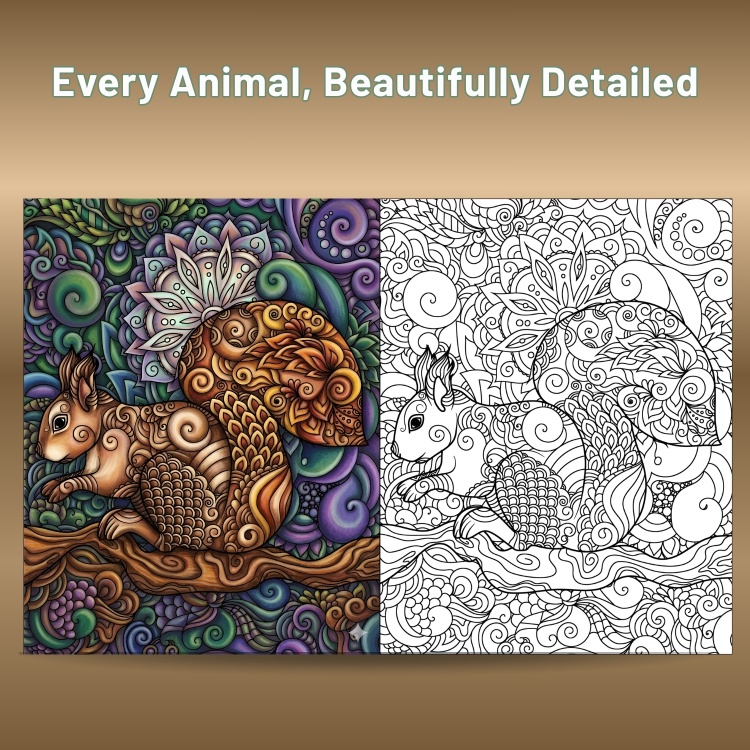Animal Mandala Colouring Pages For Adults