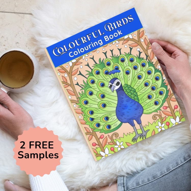 Colourful Birds Colouring Book