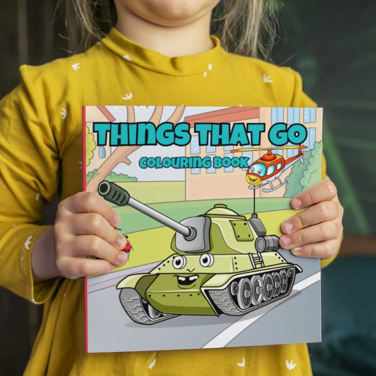 Things That Go Colouring Book