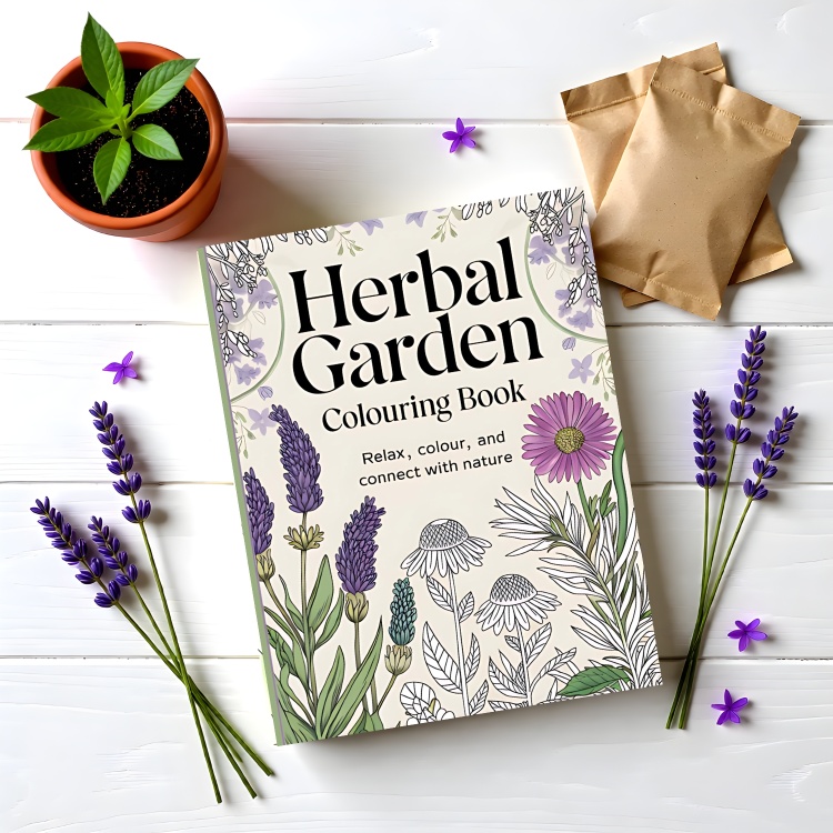 Herbal Garden Colouring Book