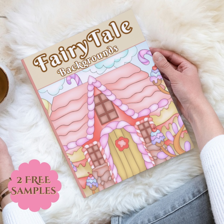 Fairytale Backgrounds Colouring Book For Adults