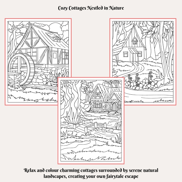 Fairytale Backgrounds Colouring Book