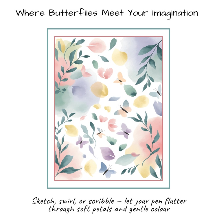 Reverse Flower Colouring Book - Australian Edition