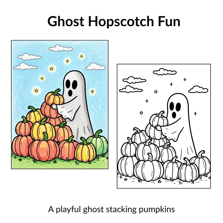 Bold & Easy Halloween Colouring Pages for Kids (ages 3-6)