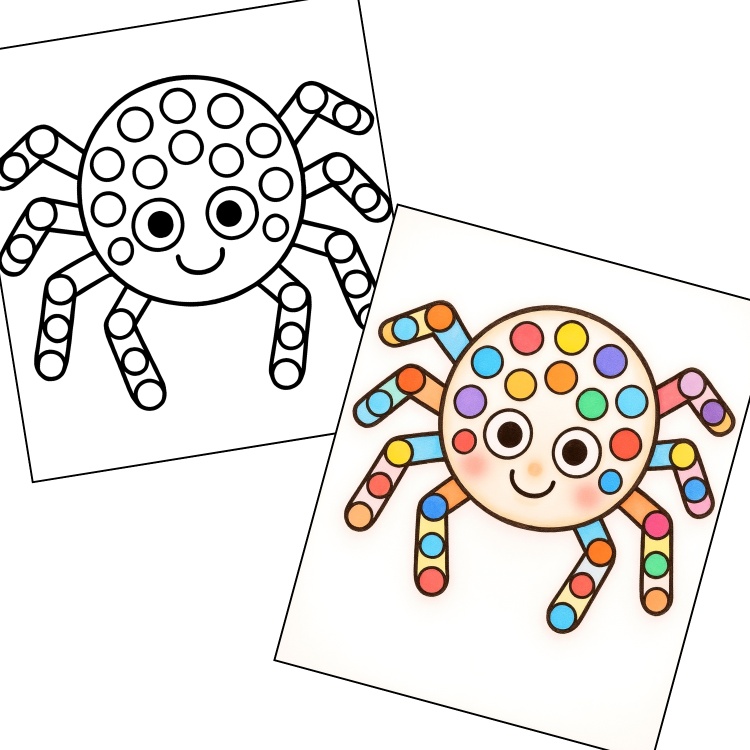 Halloween Dot Marker Activity Book for Kids ages 3-6
