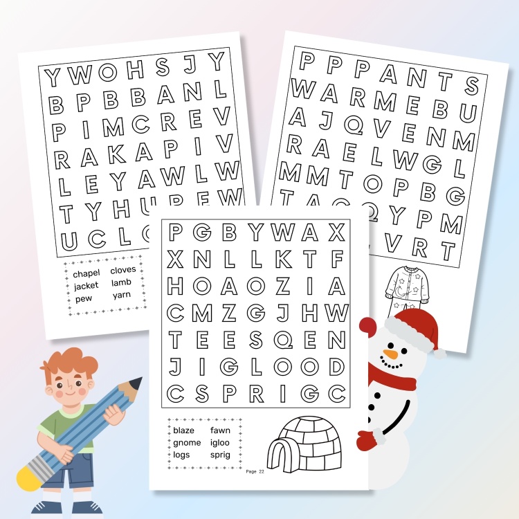 Colour Word Search Activity Book For Kids Ages 6-10