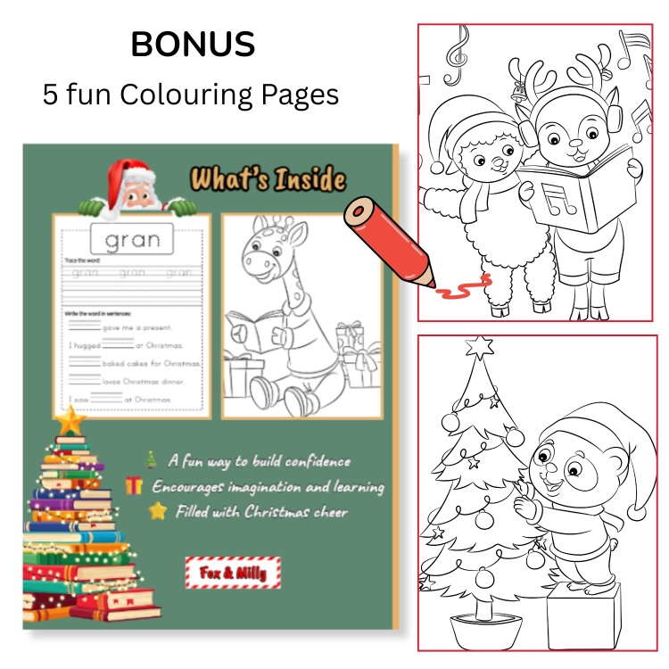 Learn Sight Words The Christmas Way Activity Book For Ages 5-7