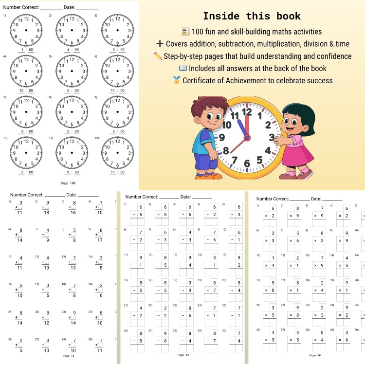 Maths Skills Book Ages 7-9