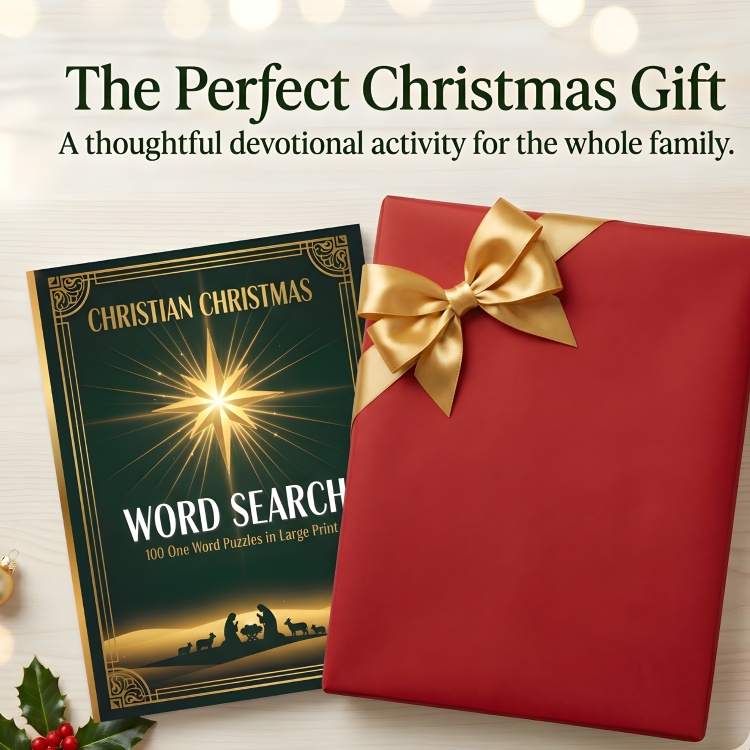 Christian Christmas Word Search Puzzle Book: Large Print