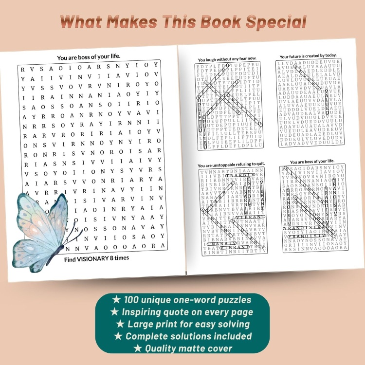 Inspirational Word Search For Women