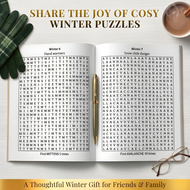 Cosy Winter Word Search Puzzles
