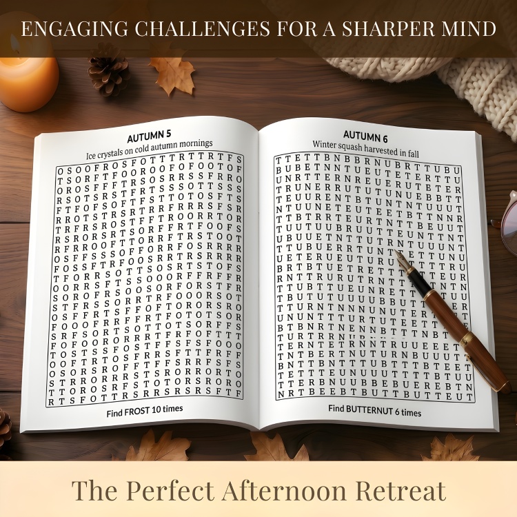 Autumn Word Search: 100 Puzzles for Adults and Seniors (Large Print)