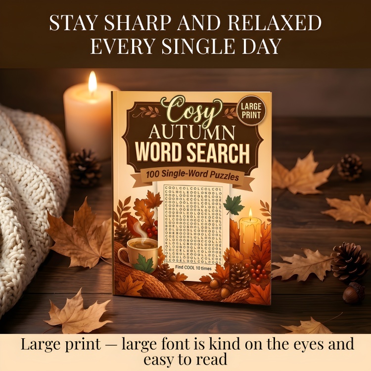 Autumn Word Search: 100 Puzzles for Adults and Seniors (Large Print)