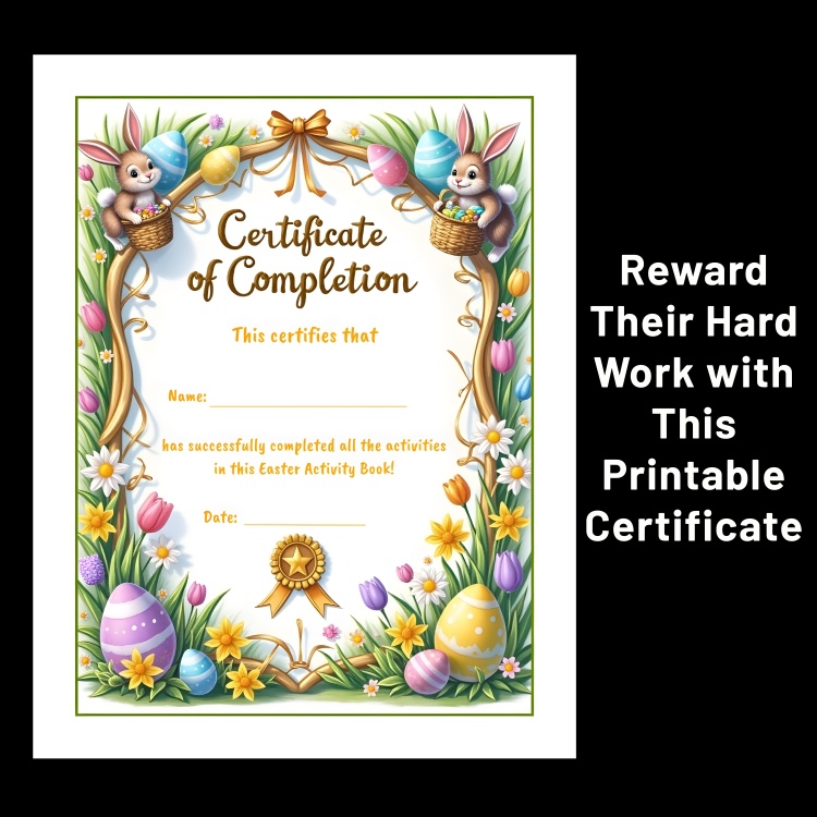 Easter Activity Book For Kids Ages 5-8