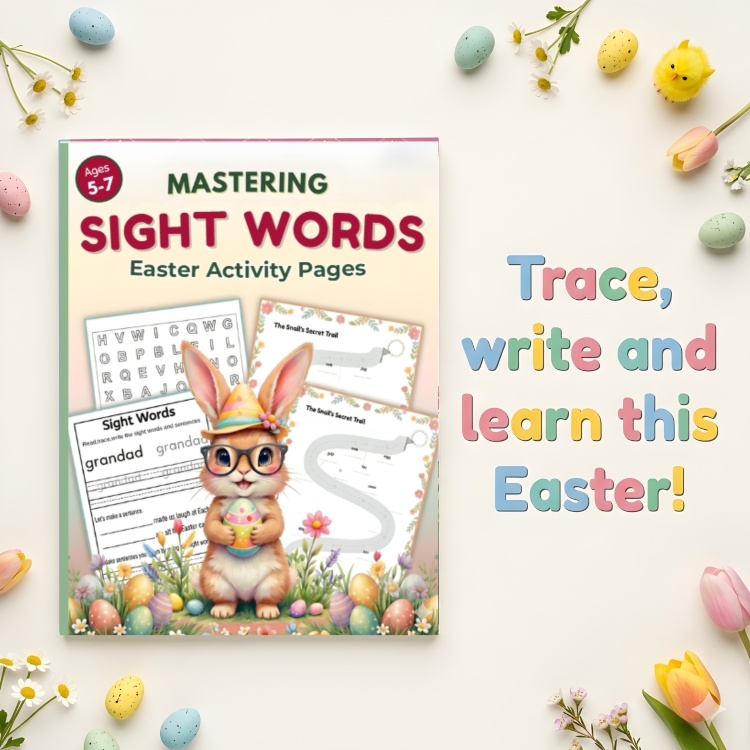 Mastering Sight Words - 50 Fun Easter Activities for Early Readers Ages 5-7