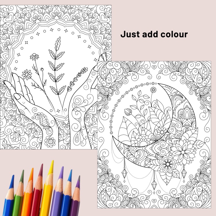 Mystic Mandala Colouring Pages for Adults