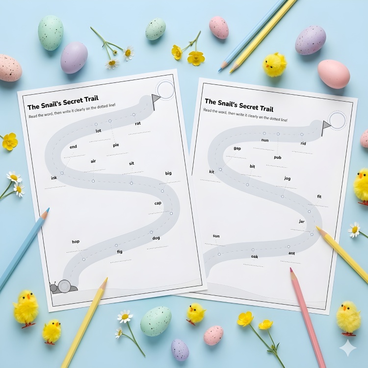 Easter Sight Words Activity Book For Kids Aged 5-7