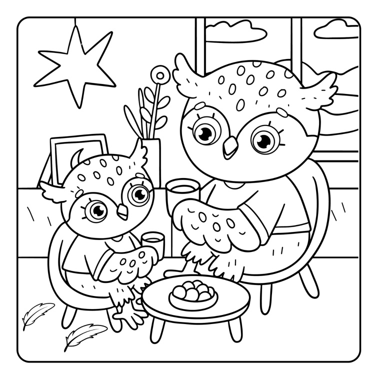 Cute Animal Colouring Pages