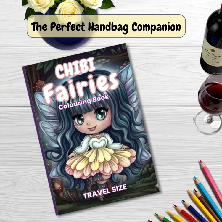 Chibi Fairies - Travel Size Colouring Book